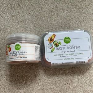 Simple truth bath bombs and exfoliating cubes